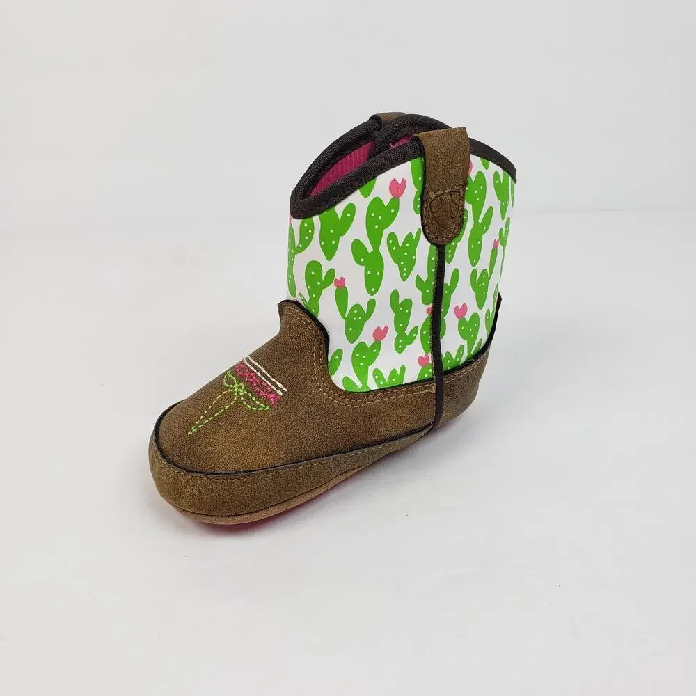Ariat Lil Stompers Infant Baby Girls Cactus Western Cowboy Boots 81464-00